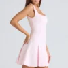 Amelie Ballerina Pink Stretch-Crêpe-Minikleid Amelie Ballerina Pink Stretch-Crêpe-Minikleid
