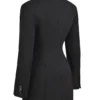 Amia Schwarzes Blazer-Minikleid Amia Schwarzes Blazer-Minikleid