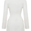 Amia Weißes Blazer-Minikleid Amia Weißes Blazer-Minikleid
