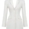 Amia Weißes Blazer-Minikleid Amia Weißes Blazer-Minikleid