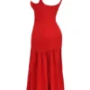 Amore Scarlet Midi-Kleid mit tiefem Taillenbund Amore Scarlet Midi-Kleid mit tiefem Taillenbund