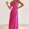 Anabella Fuchsia Maxikleid mit Schnürung Anabella Fuchsia Maxikleid mit Schnürung