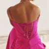 Anabella Fuchsia Maxikleid mit Schnürung Anabella Fuchsia Maxikleid mit Schnürung