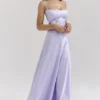 Anabella Orchid Lace Up Maxikleid Anabella Orchid Lace Up Maxikleid