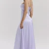 Anabella Orchid Lace Up Maxikleid Anabella Orchid Lace Up Maxikleid