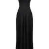 Anabella – Schwarzes Maxikleid mit Schnürung Anabella – Schwarzes Maxikleid mit Schnürung