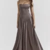 Anabella Smoke Lace Up Maxikleid Anabella Smoke Lace Up Maxikleid