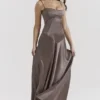 Anabella Smoke Lace Up Maxikleid Anabella Smoke Lace Up Maxikleid