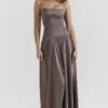Anabella Smoke Lace Up Maxikleid Anabella Smoke Lace Up Maxikleid
