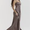 Anabella Smoke Lace Up Maxikleid Anabella Smoke Lace Up Maxikleid
