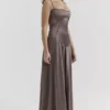 Anabella Smoke Lace Up Maxikleid Anabella Smoke Lace Up Maxikleid
