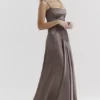 Anabella Smoke Lace Up Maxikleid Anabella Smoke Lace Up Maxikleid