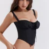 Analia Schwarzes Bustier-Korsett Analia Schwarzes Bustier-Korsett