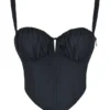 Analia Schwarzes Bustier-Korsett Analia Schwarzes Bustier-Korsett