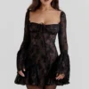 Analissa Schwarzes Spitzen-Korsetts-Kleid Analissa Schwarzes Spitzen-Korsetts-Kleid