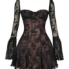 Analissa Schwarzes Spitzen-Korsetts-Kleid Analissa Schwarzes Spitzen-Korsetts-Kleid