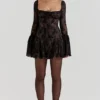 Analissa Schwarzes Spitzen-Korsetts-Kleid Analissa Schwarzes Spitzen-Korsetts-Kleid