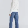 Angel Ivory Seiden-Woll-Rollkragen-Pullover Angel Ivory Seiden-Woll-Rollkragen-Pullover