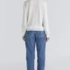 Angel Ivory Seiden-Woll-Rollkragen-Pullover Angel Ivory Seiden-Woll-Rollkragen-Pullover