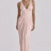 Angeline Blush Satin-Korsett-Maxikleid – Limited Edition Angeline Blush Satin-Korsett-Maxikleid – Limited Edition