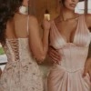 Angeline Blush Satin-Korsett-Maxikleid – Limited Edition Angeline Blush Satin-Korsett-Maxikleid – Limited Edition