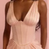 Angeline Blush Satin-Korsett-Maxikleid – Limited Edition Angeline Blush Satin-Korsett-Maxikleid – Limited Edition