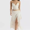 Antonella Off White Korsett aus veganem Leder Antonella Off White Korsett aus veganem Leder