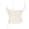 Antonella Off White Korsett aus veganem Leder Antonella Off White Korsett aus veganem Leder