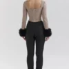 Antonia Braunes Korsetts-Oberteil mit Puppytooth-Muster Antonia Braunes Korsetts-Oberteil mit Puppytooth-Muster