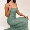 Antonina Jade Spitzen-Korsetts-Maxikleid Antonina Jade Spitzen-Korsetts-Maxikleid