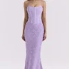 Antonina Orchid Lace Korsetts-Maxikleid Antonina Orchid Lace Korsetts-Maxikleid