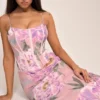 Antonina Rosa Maxikleid mit Blumenmuster als Korsett Antonina Rosa Maxikleid mit Blumenmuster als Korsett