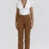 Apollo Tan Vegane Wildleder-Hose Apollo Tan Vegane Wildleder-Hose