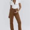Apollo Tan Vegane Wildleder-Hose Apollo Tan Vegane Wildleder-Hose