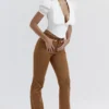 Apollo Tan Vegane Wildleder-Hose Apollo Tan Vegane Wildleder-Hose