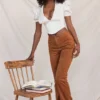 Apollo Tan Vegane Wildleder-Hose Apollo Tan Vegane Wildleder-Hose