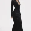 Arabella – Schwarzes Samt-Korsetts-Kleid Arabella – Schwarzes Samt-Korsetts-Kleid