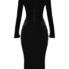 Arabella – Schwarzes Samt-Korsetts-Kleid Arabella – Schwarzes Samt-Korsetts-Kleid