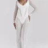 Araminta Weißes Langarm-Mesh-Korsett Araminta Weißes Langarm-Mesh-Korsett