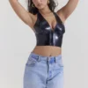 Ariadne – Schwarzes Latex-Oberteil