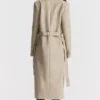 Ariel Beige Trenchcoat aus veganem Leder Ariel Beige Trenchcoat aus veganem Leder