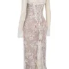 Artemis Vintage-Maxikleid aus cremefarbener Spitze Artemis Vintage-Maxikleid aus cremefarbener Spitze