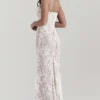 Artemis Vintage-Maxikleid aus cremefarbener Spitze Artemis Vintage-Maxikleid aus cremefarbener Spitze