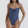 Aruba Deep Blue geraffte Bademode Aruba Deep Blue geraffte Bademode