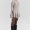 Aster Biscuit Langarm-Strickjacke aus Wolle und Kaschmir Aster Biscuit Langarm-Strickjacke aus Wolle und Kaschmir