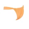 Athens Bikini-Unterteil in Hellorange mit gerafftem, hoch geschnittenem Bein Athens Bikini-Unterteil in Hellorange mit gerafftem, hoch geschnittenem Bein