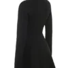 Aubrey – Strickjacke aus schwarzer Wolle als Kleid Aubrey – Strickjacke aus schwarzer Wolle als Kleid