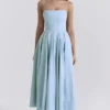 Audrey – Midi-Sommerkleid in Toskanablau Audrey – Midi-Sommerkleid in Toskanablau