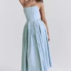 Audrey – Midi-Sommerkleid in Toskanablau Audrey – Midi-Sommerkleid in Toskanablau