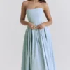 Audrey – Midi-Sommerkleid in Toskanablau Audrey – Midi-Sommerkleid in Toskanablau